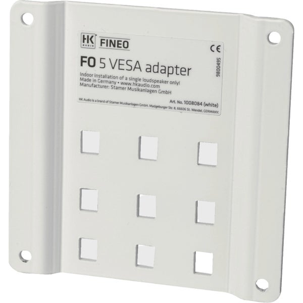 HK Audio SHK AP-FO5W Piastra di adattamento VESA MIS-D FO 5 bianca