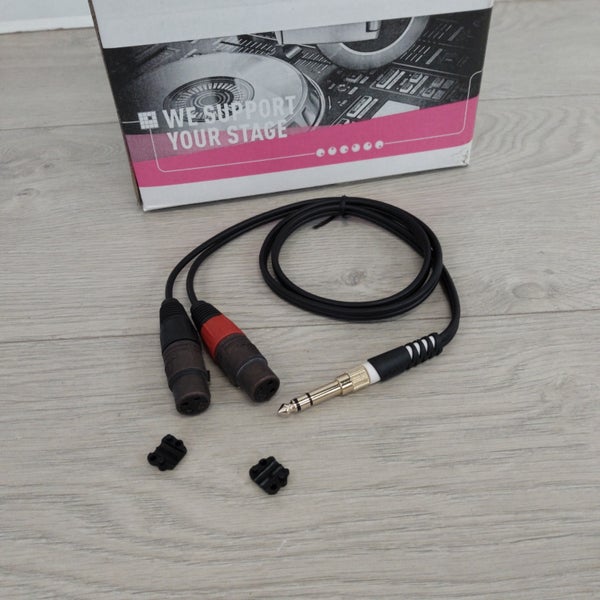 (B-Stock) AY8-0100 Adapterkabel 3,5 mm jack rak - 2x XLR hona 1 meter
