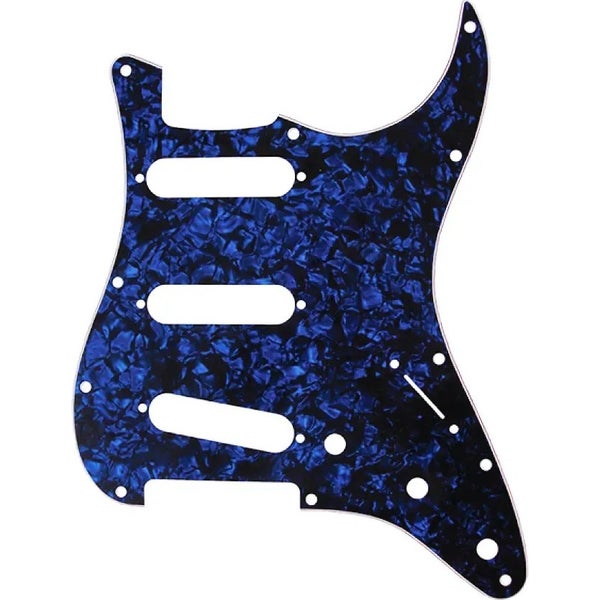 D'Andrea ST-Style SSS Pickguard Blue Pearl piastra di battuta per chitarra elettrica