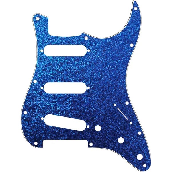 D'Andrea ST-Style SSS Pickguard Blue Sparkle piastra di battuta per chitarra elettrica