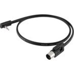 RockBoard Flat Mini-TRS to FlaX Midi Type A 60 cm Black cable adaptador con enchufe giratorio
