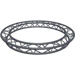 Altura FA33-CIR-Ø2-AD-S cirkel, triangulär fackverkskonstruktion, Ø 2 m, hängande, silver, toppen nedåt