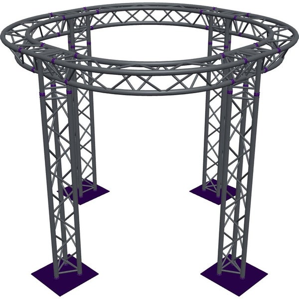 Altura FA33-CIR-Ø2-H2.5-AD-S trave a triangolo circolare Ø2×2,5 m argento, vertice verso il basso