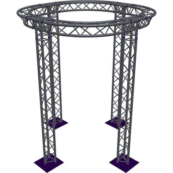 Altura FA33-CIR-Ø2-H3.5-AD-S trave a triangolo circolare Ø2×3,5 m argento, vertice verso il basso