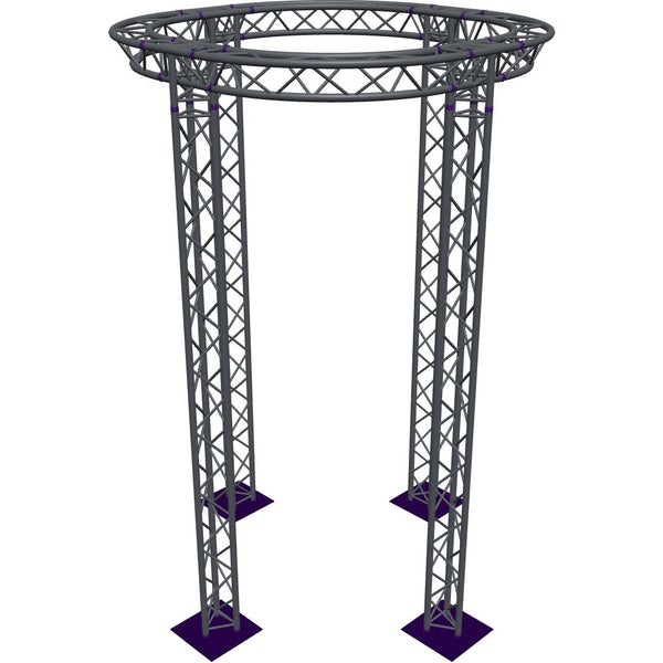 Altura FA33-CIR-Ø2-H4.5-AD-S trave triangolare circolare Ø2×4,5 m argento, vertice verso il basso