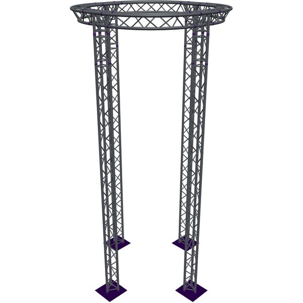 Altura FA33-CIR-Ø2-H6-AD-S trave triangolare circolare Ø2×6 m argento, vertice verso il basso