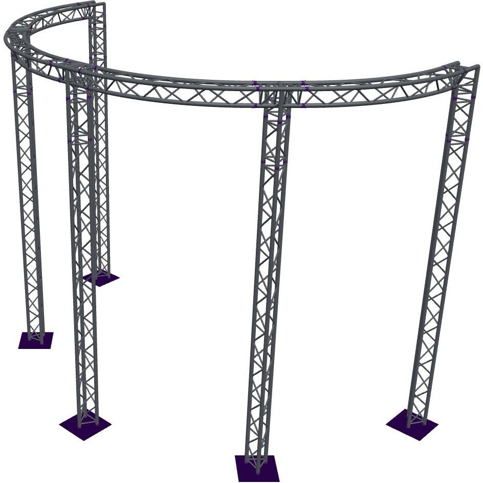 Altura FA33-CIRH-Ø5-H5-C21-AD-S ½-circle triangular truss, | Bax Music
