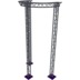 Altura FA33-CIRH-Ø2-H5.5-AD-S ½cirkel, triangulär fackverkskonstruktion, Ø2×5,5 m, silver, T-hörn, spetsen nedåt