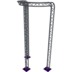 Altura FA33-CIRH-Ø2-H5.5-C21R-AD-S ½cirkel, triangulär fackverkskonstruktion, Ø2×5,5 m, silver, 90° böjd, toppen nedåt