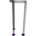 Altura FA33-CIRH-Ø2-H6-C21-AD-S ½cirkel, triangulär fackverkskonstruktion, Ø2×6 m, silver, 90°, spetsen nedåt