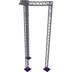 Altura FA33-CIRH-Ø2-H6-C21-AU-S ½cirkel, triangulär fackverkskonstruktion, Ø2×6 m, silver, 90°, toppen uppåt