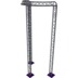 Altura FA33-CIRH-Ø2-H6-C21R-AU-S ½cirkel, triangulär fackverkskonstruktion, Ø2×6 m, silver, 90° böjd, toppen uppåt