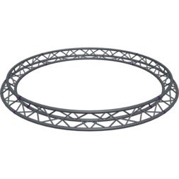 Altura FA33-CIR-Ø3-AU-S cirkel, triangulär fackverkskonstruktion, Ø3 m, hängande, silver, toppen uppåt