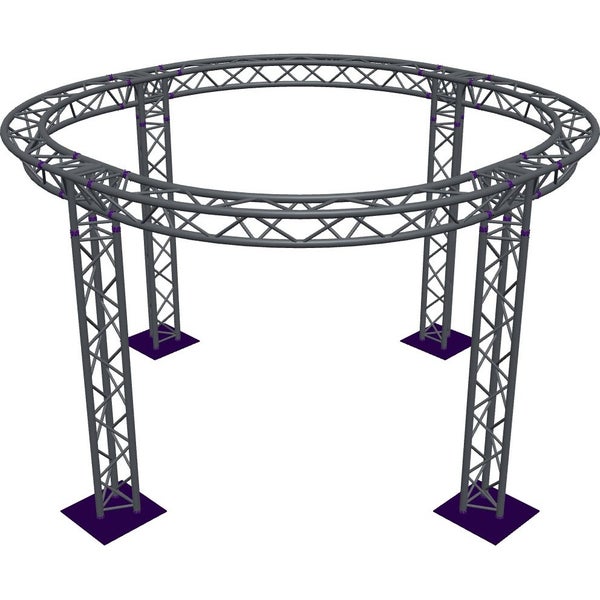 Altura FA33-CIR-Ø3-H2.5-AD-S trave triangolare circolare Ø3×2,5 m argento, vertice verso il basso