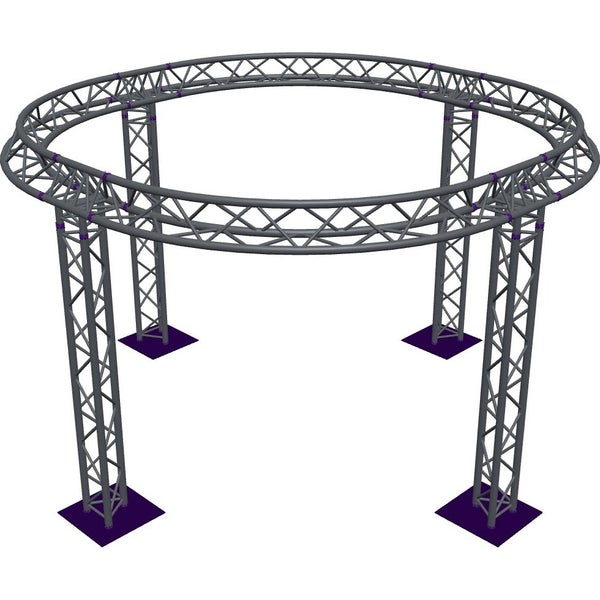 Altura FA33-CIR-Ø3-H2.5-AU-S trave triangolare circolare Ø3×2,5 m argento, vertice verso l'alto