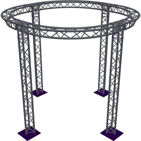 Altura FA33-CIR-Ø3-H3.5-AD-S trave triangolare circolare Ø3×3,5 m argento, vertice verso il basso