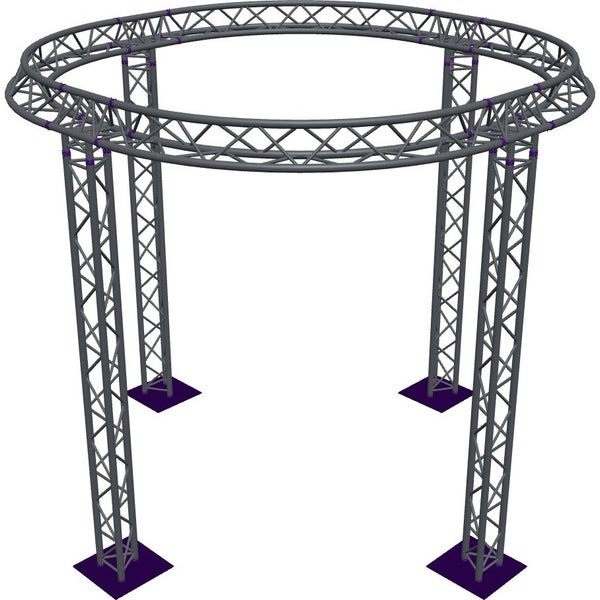 Altura FA33-CIR-Ø3-H3.5-AU-S trave triangolare circolare Ø3×3,5 m argento, vertice in alto