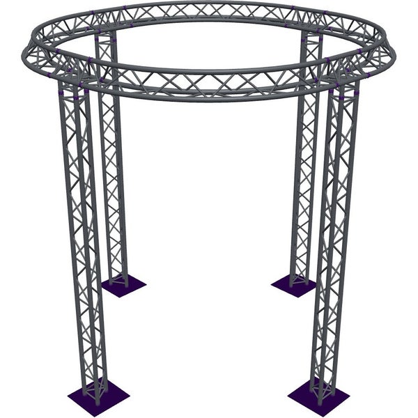 Altura FA33-CIR-Ø3-H4-AU-S trave a triangoli circolari Ø3×4 m, argento, vertice verso l'alto