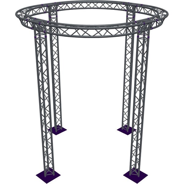 Altura FA33-CIR-Ø3-H4.5-AD-S trave triangolare circolare Ø3×4,5 m argento, vertice verso il basso