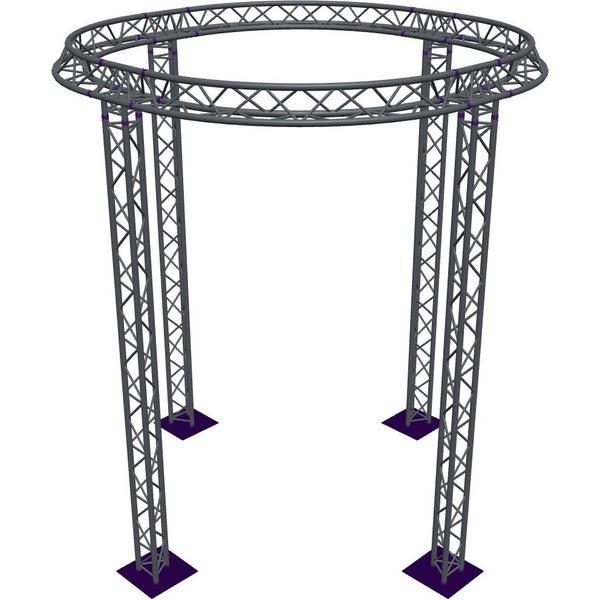 Altura FA33-CIR-Ø3-H4.5-AU-S trave triangolare circolare Ø3×4,5 m argento, vertice in alto