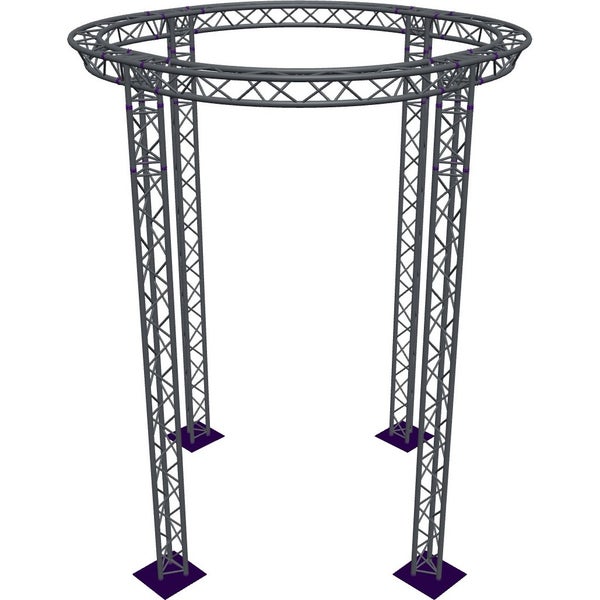 Altura FA33-CIR-Ø3-H5-AD-S trave a triangoli circolari Ø3×5 m argento, vertice verso il basso