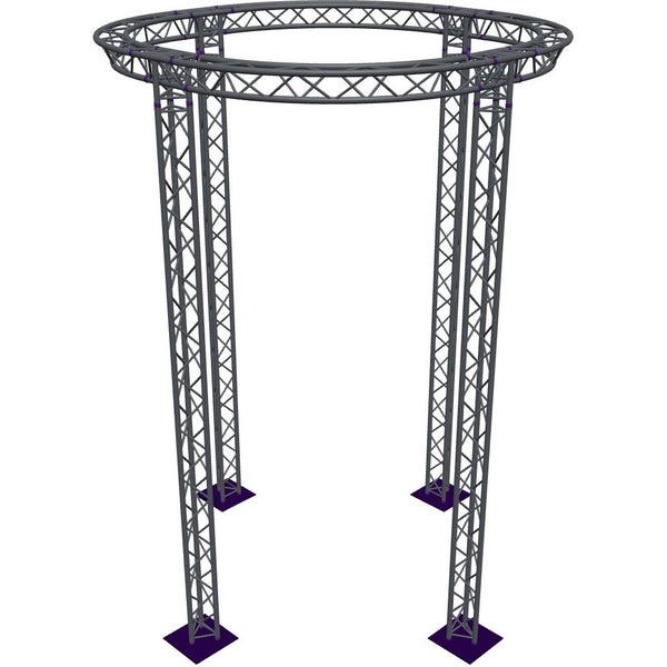 Altura FA33-CIR-Ø3-H5.5-AD-S trave a triangolo circolare Ø3×5,5 m argento, vertice verso il basso