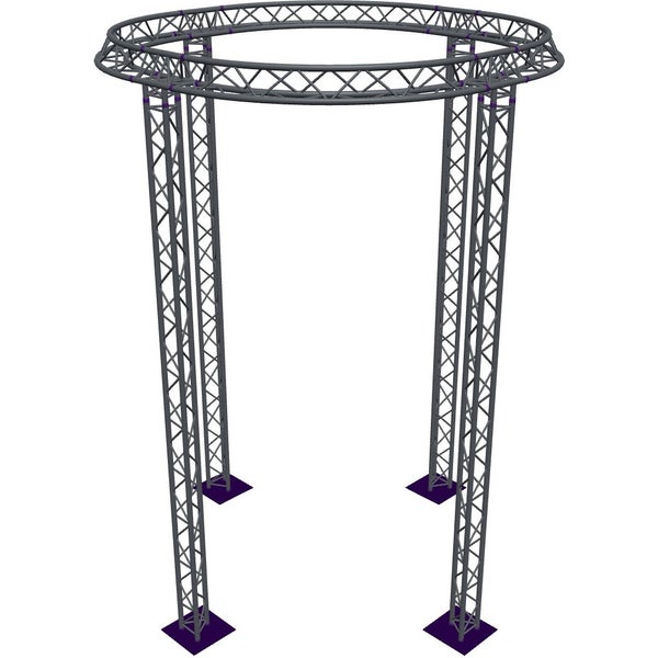 Altura FA33-CIR-Ø3-H5.5-AU-S trave a triangolo circolare Ø3×5,5 m argento, vertice in alto