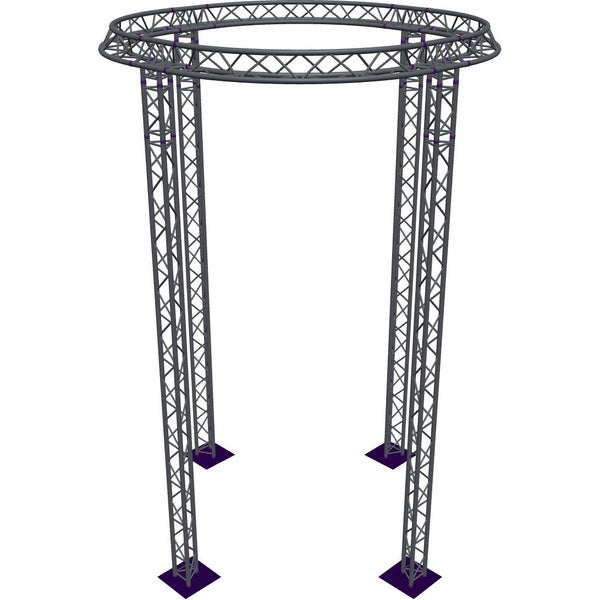 Altura FA33-CIR-Ø3-H6-AU-S trave a triangolo circolare Ø3×6 m, argento, vertice verso l'alto