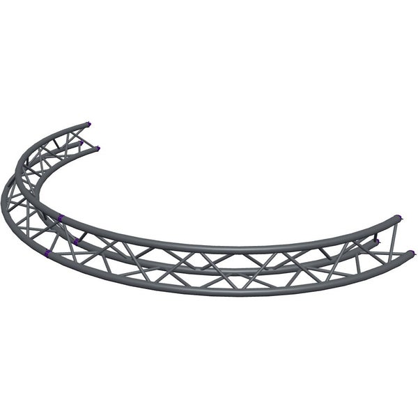 Altura FA33-CIRH-Ø3-AU-S ½cirkel, triangulär fackverkskonstruktion, Ø3 m, hängande, silver, toppen uppåt