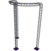 Altura FA33-CIRH-Ø3-H5.5-C21R-AD-S ½cirkel, triangulär fackverkskonstruktion, Ø3×5,5 m, silver, 90° böjd, toppen nedåt