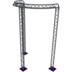 Altura FA33-CIRH-Ø3-H5.5-C21R-AU-S ½cirkel, triangulär fackverkskonstruktion, Ø3×5,5 m, silver, 90° böjd, spetsen uppåt