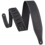 Levys Leathers M17BDS-BLK Garment Leather 6 cm Black leren gitaarband