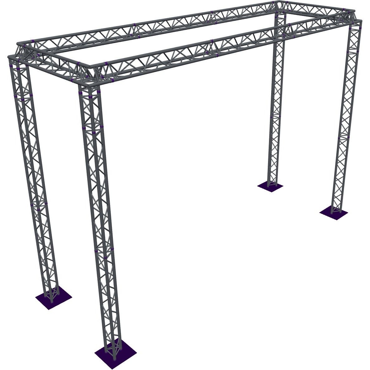 Altura FA33-CAR-7x2.5x5-AU-S square triangular truss, 7 x 2. | Bax Music