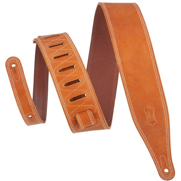 Levys Leathers M17BDS-TAN Garment Leather 6 cm Tan leren gitaarband
