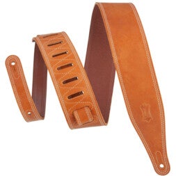 Levys Leathers M17BDS-TAN Garment Leather 6 cm Tan leren gitaarband