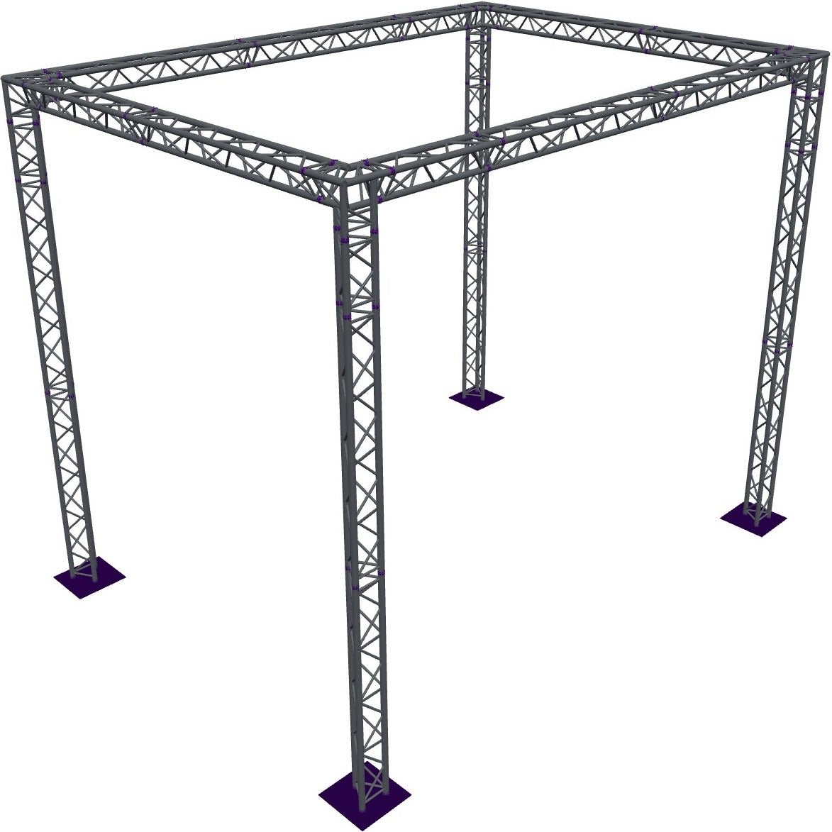 Altura FA33-CAR-6x4.5x5-AD-S square triangular truss, 6 x 4. | Bax Music