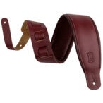 Levys Leathers M26PD-BRG-BRG Amped Leather Series 7.5 cm Burgundy leren gitaarband