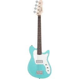 Cort Retro 304 Short Scale Seafoam Green elektrische basgitaar met gigbag