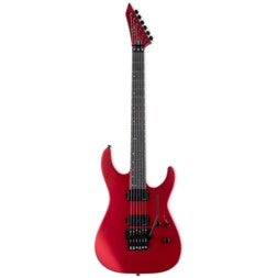(Stock B) Deluxe M-1000 Candy Apple Red Satin guitare électrique