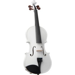 Stentor SR1401WHE Harlequin 1/2 White akoestische viool inclusief koffer en strijkstok