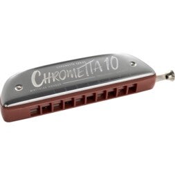 (B-Stock) Hohner Chrometta 10 C Color Edition mondharmonica