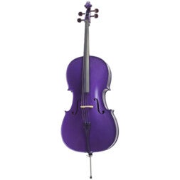 Stentor SR1490DPE Harlequin 1/2 Deep Purple violoncello acustico con custodia e arco inclusi