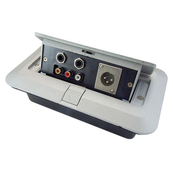 DAP PMP-2 panneau multimédia pop-up 2x jack, 3x RCA, 1x XLR mâle