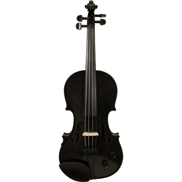 Stentor SR1515BLA Harlequin 4/4 Black violon électrique avec étui et archet inclus