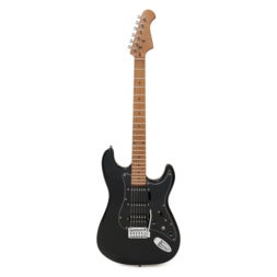 (B-Stock) Sunset Series Dawn HSS Obsidian Black guitarra eléctrica