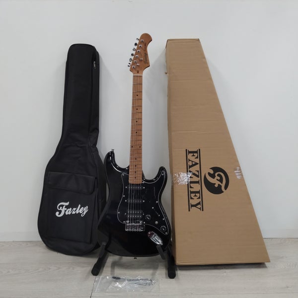 (Stock B) Sunset Series Dawn HSS Obsidian Black guitare électrique