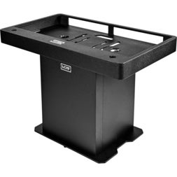 (B-Stock) Ultimate DJ Podium Workstation Black luxury folding DJ desk