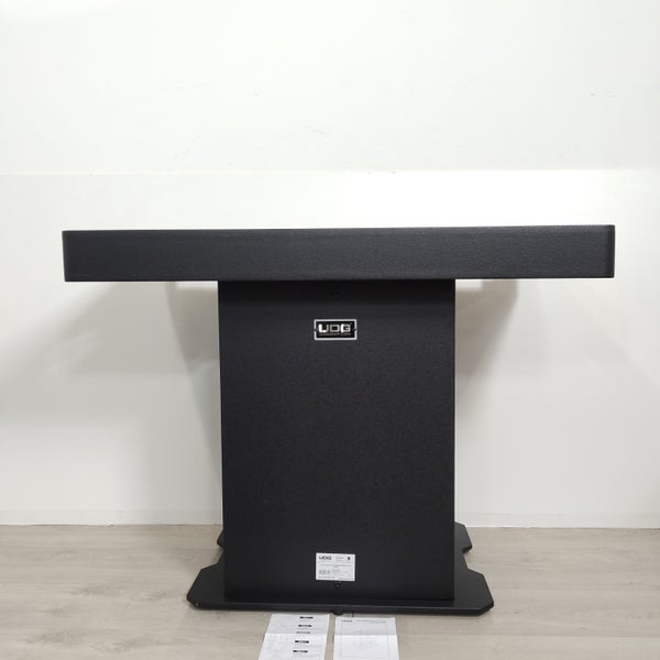 (B-Stock) Ultimate DJ Podium Workstation Black luxury folding DJ desk