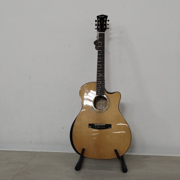 (B-Stock) GOLD EDGE Natural Gloss Guitarra acústica-eléctrica de estilo western