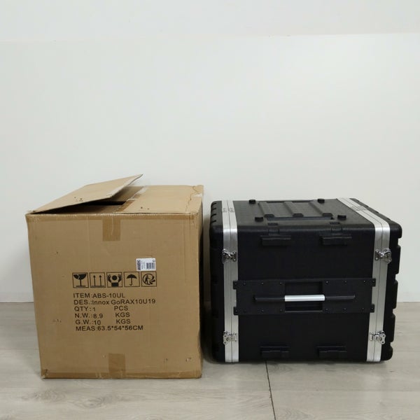 (Stock B) GoRAX 10U19 flight case double porte 10U, 48 cm de profondeur